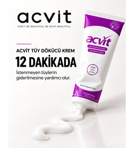 Acvit Tüy Dökücü Krem 150 ml Konforlu Kullanım ile İstenmeyen Tüylerden Hızla Kurtulun