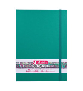 Talens Art Creation Sketchbook Sert Kapak Eskiz Defteri 140 gr 21x29,7 cm 80 yp FOREST GREEN 