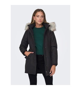 Only Kadın Kapüşonlu Uzun Parka Mont - 15300633