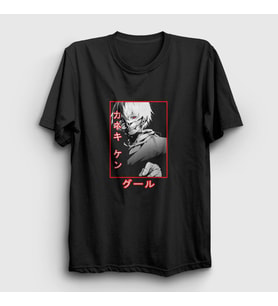 Presmono Unisex Siyah Ken Kaneki V3 Anime Tokyo Ghoul T-Shirt 350340tt