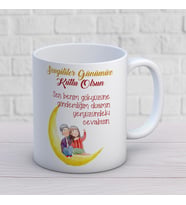 Kişiye Özel Sevgili Temalı Hediyelik Kupa Bardak 1 Adet (Beyaz)