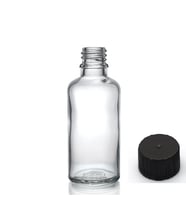 30ml şeffaf şişe düz kapaklı, 12 adet, cam şişe, esans şişesi, yağ şişesi, kozmetik şişesi
