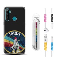 Realme 5i 5 Pro 6i 7 Pro 8 Kılıf Kablo Koruma Spiral Silikon Nasa 1326