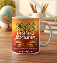 Öğretmenler Gününe Özel Tasarım Premium Kupa Bardak