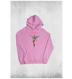 Unisex Oversize Nirvana Kapüşonlu Sweatshirt