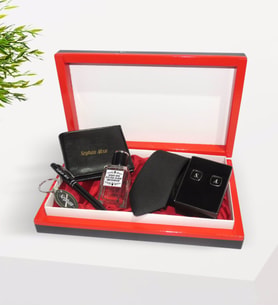 BK Gift Kişiye Özel Kutuda Erkek Aksesuar Hediye Seti-2 (Model 1)