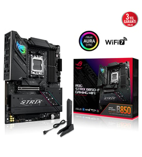 ASUS ROG STRIX B850-F GAMING WIFI7 NEO, 4xDDR5, 4x M2, HDMI, DP, 2xType-C, Wi-Fi 7, Bluetooth v5.4, AM5 Soket GAMING Anakart