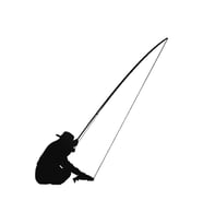 Fly Fishing Oto Sticker 20 Cm