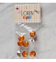 Loren Crafts turuncu 8 li düğme - 205