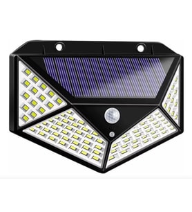 Solar Hareket Sensörlü Duvar Lambası 100 Led