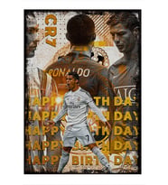 ekart Cristiano Ronaldo Futbol Mdf poster