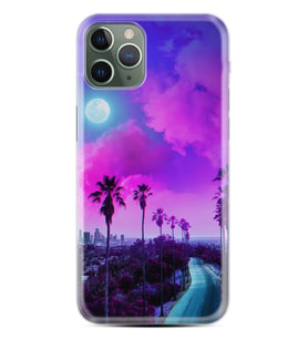 Apple iPhone 13 Pro Max Kılıf Resimli Desenli Silikon Platinium Series Purple Way 1843