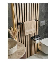 Paslanamaz Metal Set Havluluk & Wc Kağıtlık Yapışkan Aparat