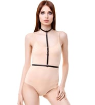 Mulvxbrf Brf02 Tek Sıralı Boyun Bel Deri Harness - Brf188 (Mulvix)