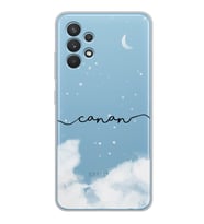 Samsung Bulutsu Tasarımlı Şeffaf Telefon Kılıfı