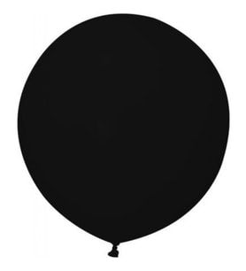 BALON JUMBO DÜZ 24 İNC SİYAH PK:3-