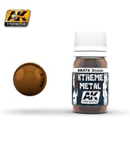 AK 474 30 ml. Bronz Rengi, Xtreme Metal Serisi Model Boyası