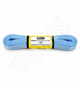 Saten Kurdele 20 mm Mavi