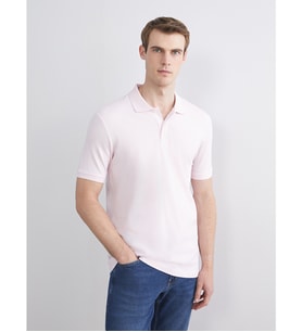 LCWAIKIKI Classic Pembe Polo Yaka Pike Erkek Tişört