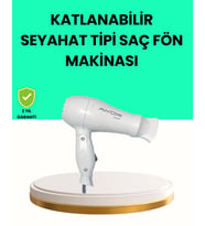 Katlanabilir Seyahat Tipi Saç Kurutma Makinesi Çift Kademeli Ayar