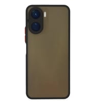 Vivo Y16 Uyumlu Kılıf Montreal Silikon Kapak - Siyah