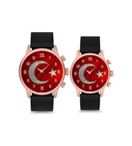 Türkiye Bayrağı Çift Sevgili Kol Saati