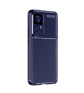 Xiaomi Mi 12T Kılıf Zore Negro Karbon Tasarım Silikon Kılıf (Lacivert)