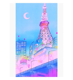 Sailor Moon Alacakaranlık Tokyo Anime Arka Plan Tablo Ahşap Poster Dekoratif