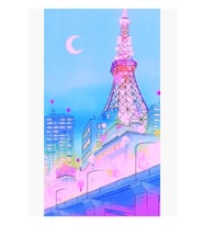 Sailor Moon Alacakaranlık Tokyo Anime Arka Plan Tablo Ahşap Poster Dekoratif