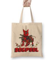 Dogpool Pug Köpek Bez Çanta Uzun Saplı