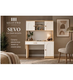 SEVO KİTAPLIKLI ÇALIŞMA MASASI