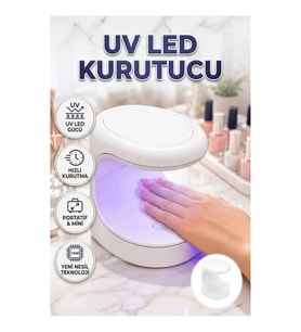 Mini UV LED Oje Kurutucu 16W Taşınabilir Kalıcı Oje Kurutma Lambası