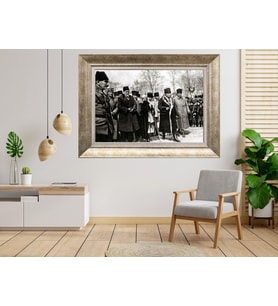 Gümüş Çerçeveli Atatürk Tablo as107