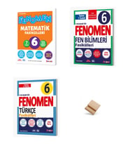 Fenomen 6. Sınıf Maarif Matematik Fen Bilimleri ve Türkçe Fasikülleri 4lü Set Soru Bankası + Telefon Standı