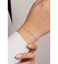 Elika Silver Zirkon taşlı 925 ayar gümüş bileklik