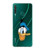 Huawei Y6 p  Kamera korumalı Kapak Donald Duck Tasarımlı  Şeffaf Kılıf
