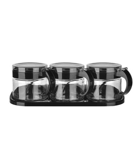 Standlı 3 lü Baharat Seti - 300 ml.