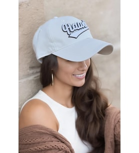 Premium Hawaii Nakışlı Pamuk Şapka  Trucker Kep (Beyaz)