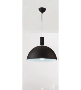 Dylight Retro Metal Siyah Dekoratif Rustik Kafe Mutfak Sarkıt Avize çap 40 cm