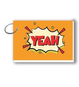DEFFTER JUST TEK HALKALI KARTON KAPAK BLOKNOT 7.5x10.5cm ÇİZGİSİZ (DÜZ) NOTLUK DEFTER 100 YP.-  YEAH
