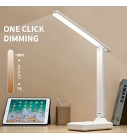 Şarjlı Masa Lambası – 3 Renk Dokunmatik & Telefon Standlı Gece Lambası (9W)