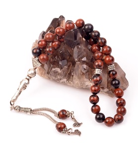 Obsidyen Taşı Tesbih - 8 mm Mahogany Obsidyen