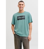 Jack & Jones JJCOLE Print Erkek Tişört Bisiklet Yaka Kısa Kollu (Açık Yeşil)