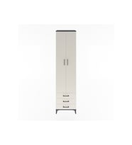 Hyperion Dolap 5 Raflı 3 Çekmeceli 2 Kapaklı 60x44x243 Antrasit-Aytaşı