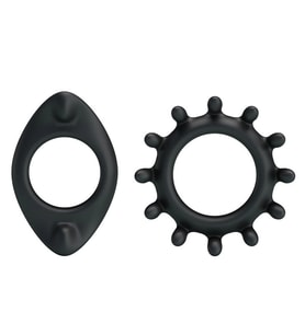 MorGece Silikon Penis Halkası Seti Oval & 360° Çift Tasarım