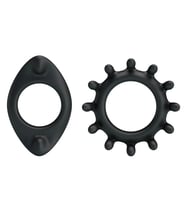 MorGece Silikon Penis Halkası Seti Oval & 360° Çift Tasarım