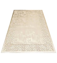Makine Kaymaz Yıkanabilir Bej Modern Salon Halısı Mutfak Halısı Koridor Halısı Yolluk 1 cream gold