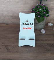 Odyolog Ahşap Telefon Standı Tıp Bayramı Hediyesi