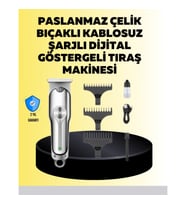 Mey İthalat® Metal Gövdeli Saç Sakal Kesme Makinesi – Hassas Kesim İçin