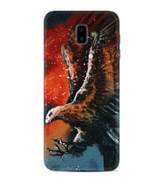 Samsung J6 Plus J7 Prime J7 Pro M20 Kılıf Desenli Silikon Kartal Uçarken 1718